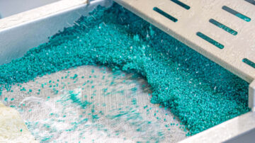 pelletized plastic waste with erema extruder