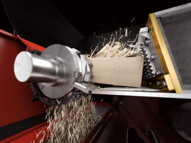 weima rotor shreddert holz stück zu hackschnitzeln