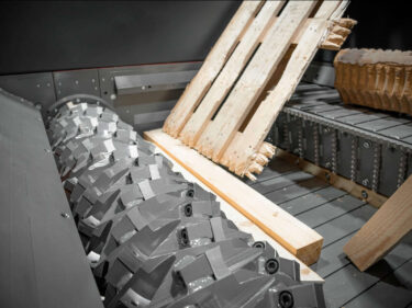 weima shredder rotor with waste wood