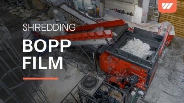 WEIMA WLK 20 Jumbo Shredder shreds BOPP film