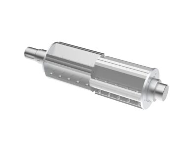 Rendering of the rotor shaft of a WNZ granulator from WEIMA