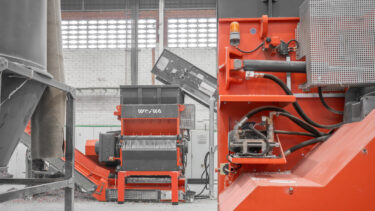 View from behind the first WEIMA machine to the second WEIMA machine