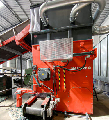 Filter und Absauganlage des W5.14 Shredders